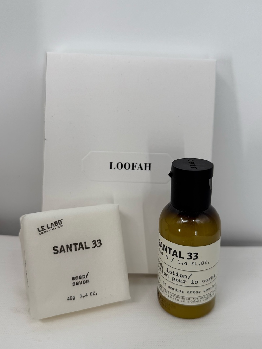 Le Labo Santal 33 Lotion Soap and Loofah Mini Gift Set